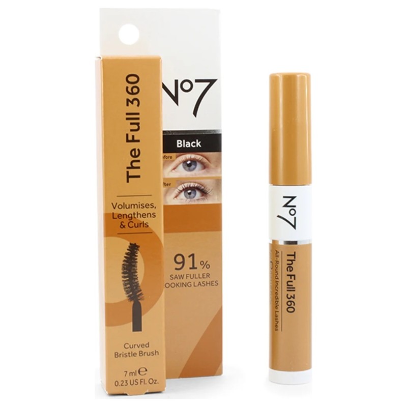 No7 Boots Makeup The Full 360 Mascara - 7ml - Black