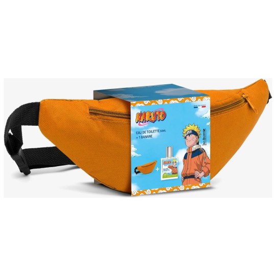 Naruto Coffret Homme Eau de Toilette et Sacoche Banane Sasuke X2