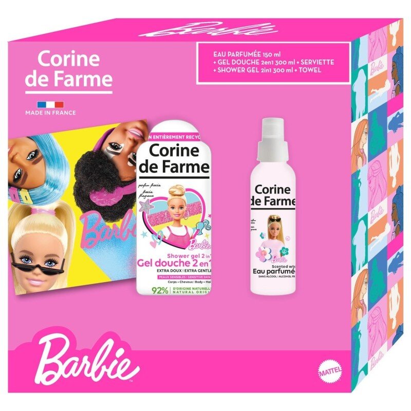 Corine de Farme Barbie Coffret Gel Douche et Eau Parfumée - 457g