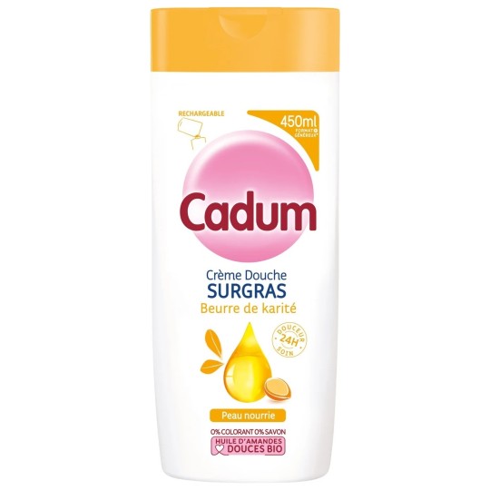 Cadum Gel Douche Surgras Karité - Peau Mixte - 450ml