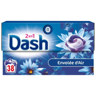 Dash 2en1 Pods Lessive Capsules - Envolée d'Air - 38 Lavages