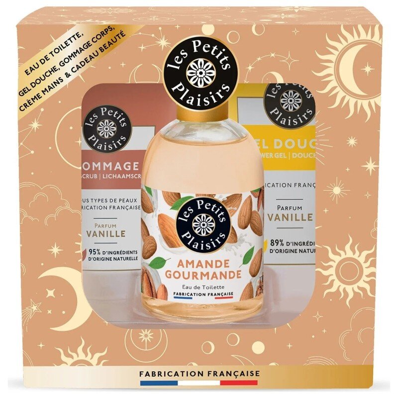 Les Petits Plaisirs Amande Gourmande Coffret Astral - Eau de Toilette & Produits d'Hygiène - 5 Produits