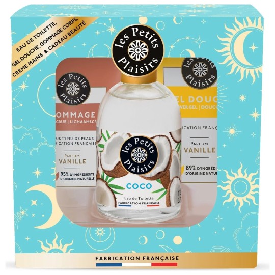 Les Petits Plaisirs Coffret Astral Coco - Coffret Beauté & Hygiène - 5 Produits