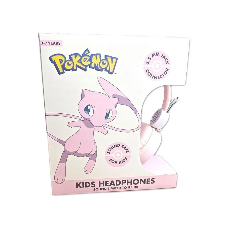 Pokémon Casque Audio Enfant - 3-7 Ans - 90 Cm - Rose