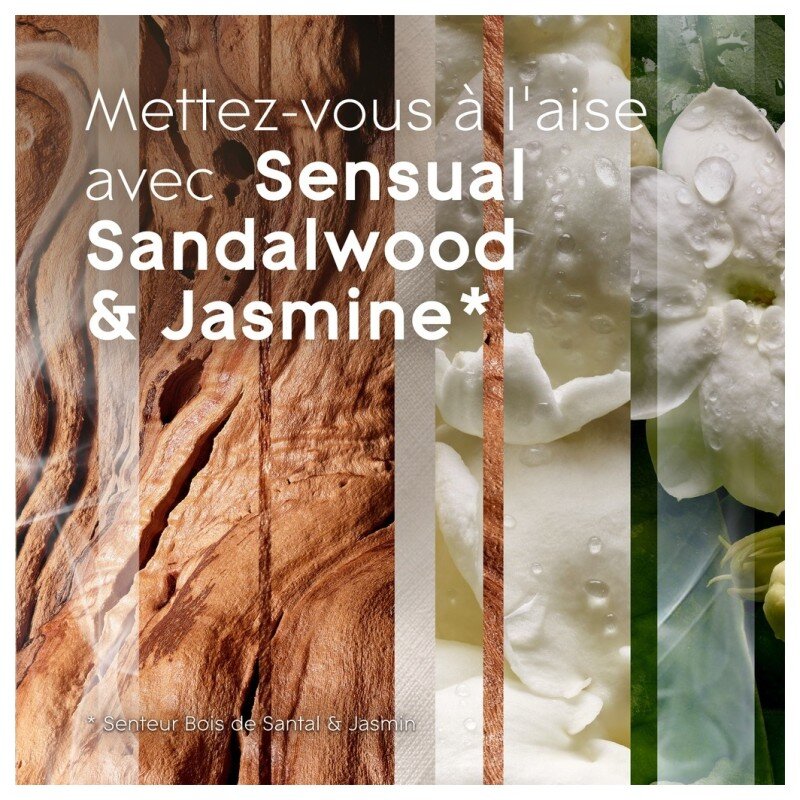 Glade Sense & Spray Recharge Diffuseur Automatique - Bois de Santal et Jasmin - 2x8ml