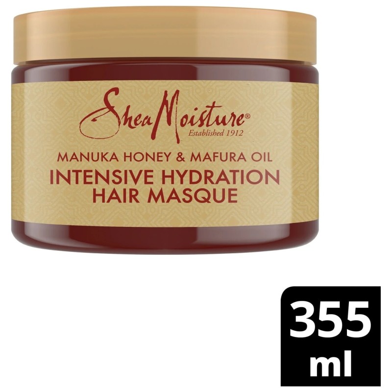 Shea Moisture Manuka Honey & Mafura Oil قناع مرطب للشعر - للشعر الجاف جداً - 355 مل