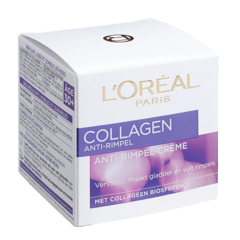 L'Oréal Paris Collagène Repulpeur Soin Anti-Rides - Peau Mature - 50ml