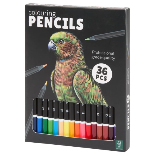 Crayons de Couleur - 36 Pièces - Multicolor