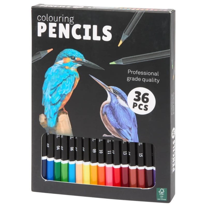 Crayons de Couleur - 36 Pièces - Multicolor