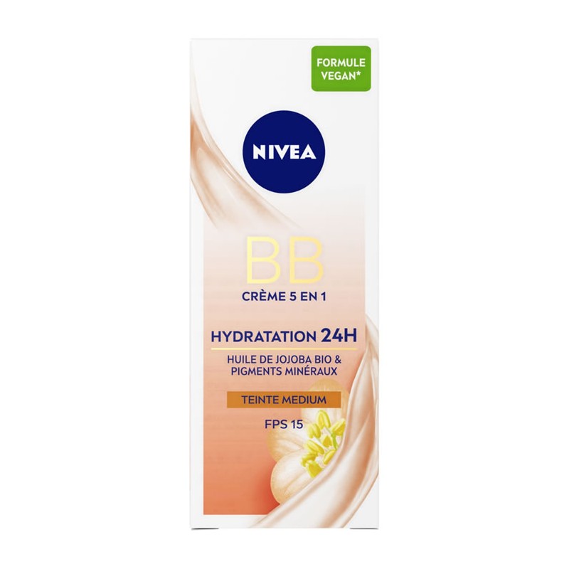 Nivea Essentials Bb Crème de Teint 6en1 - Peau Normale à Mixte - 50ml - Medium