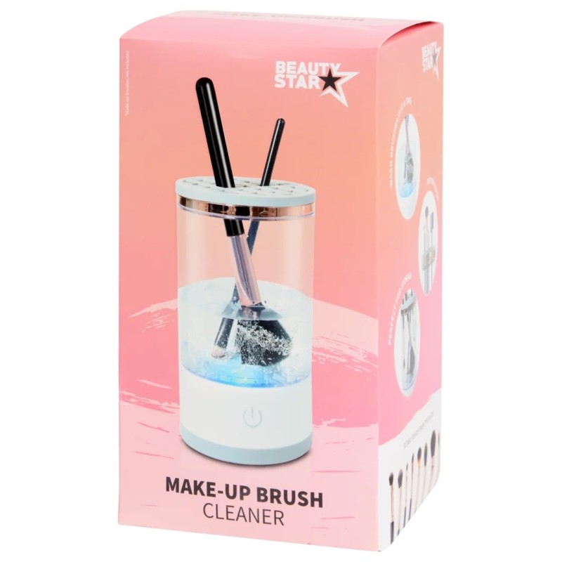 Beauty Star Nettoyeur Électrique pour Pinceaux de Maquillage - Gris
