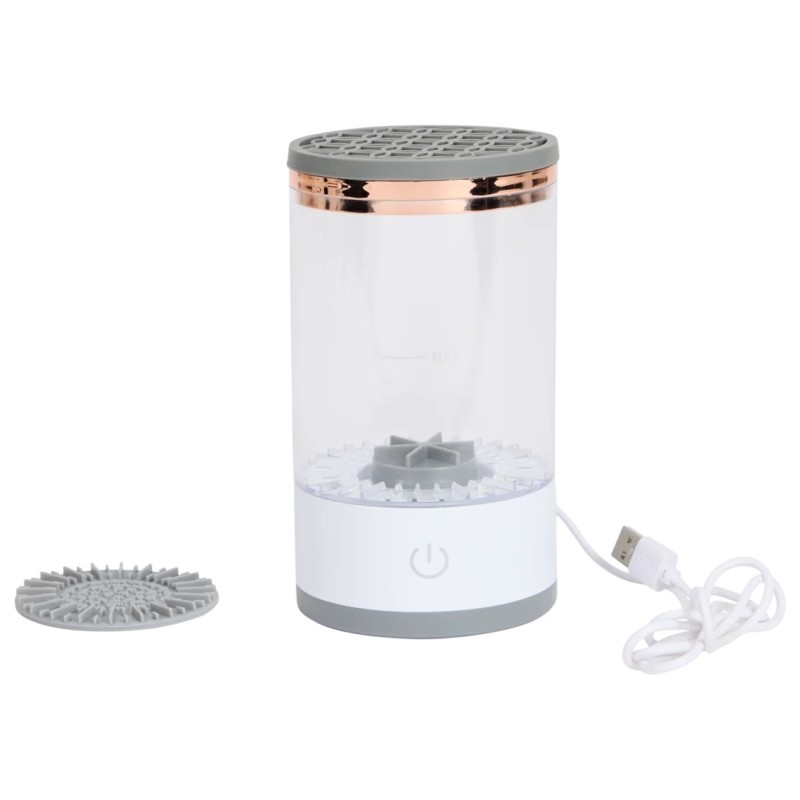 Beauty Star Nettoyeur Électrique pour Pinceaux de Maquillage - Gris
