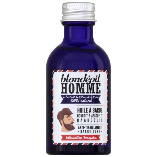 Blondepil Huile à Barbe Adoucissante - Barbe Dure - 50ml