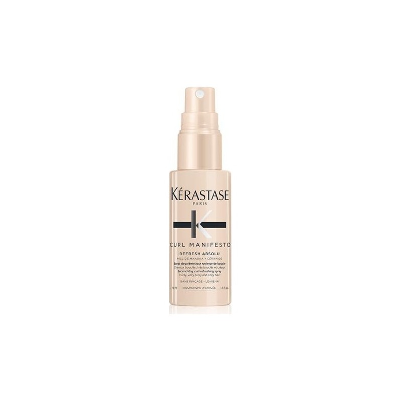 Kérastase Curl Manifesto Refresh Absolu Spray Activateur de Boucles - Anti-Frisottis et Anti-Humidité - 45ml