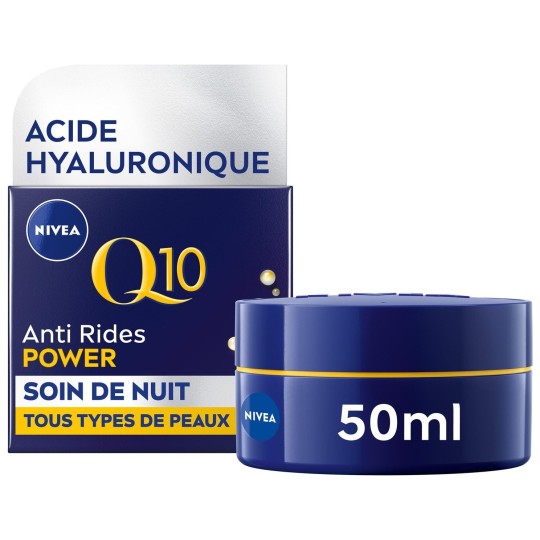 Nivea Q10 Soin de Nuit Raffermissant Anti-Rides - Peau Mature - 50ml