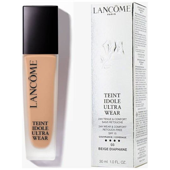 Lancôme Teint Idole Ultra Wear Fond de Teint - Tous Types de Peau - Beige Diaphane 03