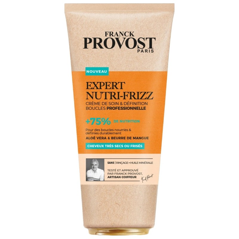 Franck Provost Nutri-Frizz Curl Care & Definition Cream - Very Dry Or Curly Hair - 200ml