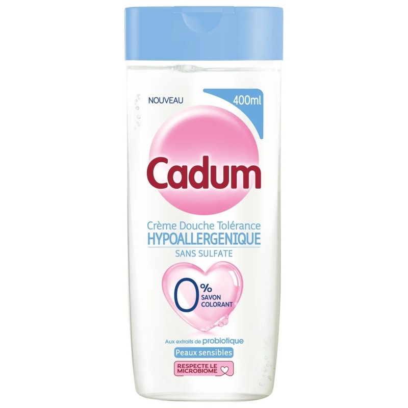 Cadum Tolérance جل استحمام هيبوالرجينيك - للبشرة الحساسة - 400 مل