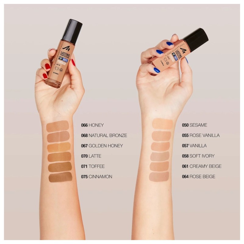 Manhattan Lasting Perfection Fond de Teint Hydratant Longue Durée - 25h - Spf 20 - 30ml - Rose Vanilla 55