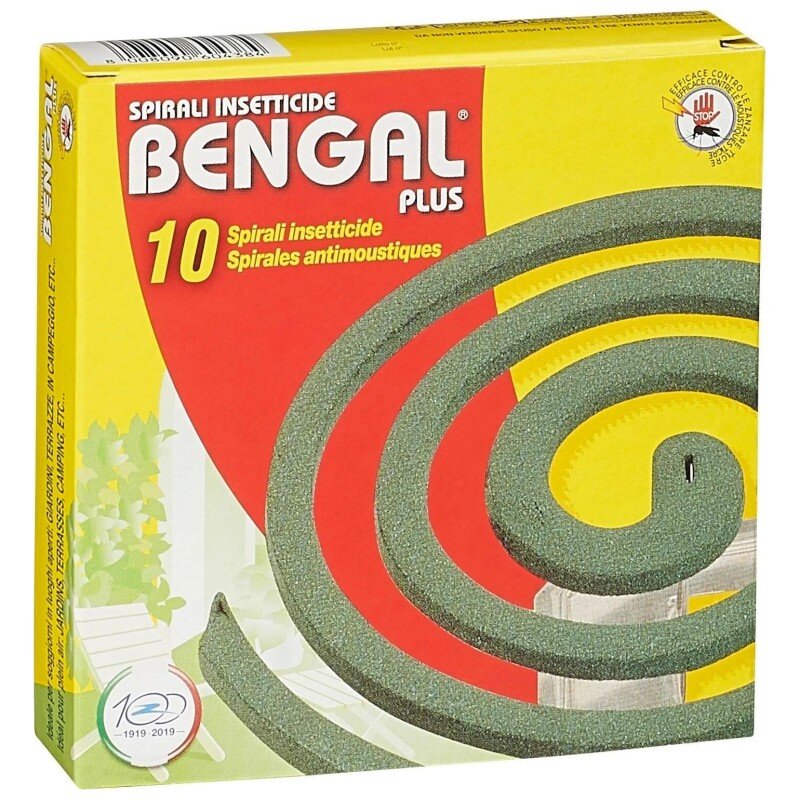 BENGAL لفائف طارد البعوض - علبة تحتوي على 10 لفائف