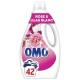 Omo Liquid Laundry Detergent Rose And White Lilac - 1.764l (42 Washes)