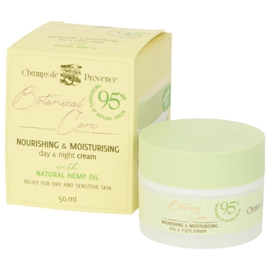 Champs de Provence Botanical Care Crème Visage Jour et Nuit - Peau Sèche et Sensible - 50ml