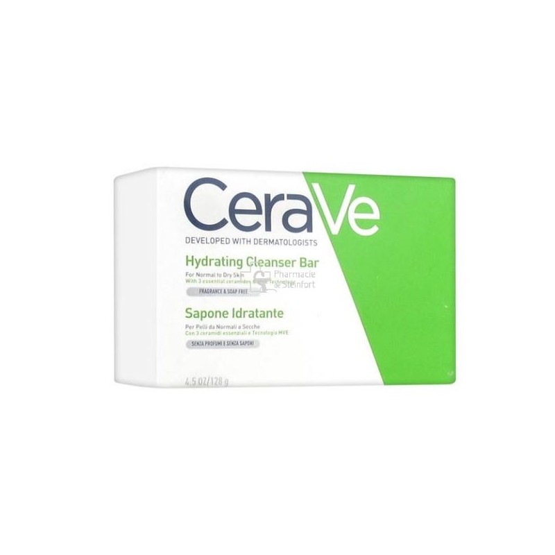 Cerave Hydrating Cleanser Bar - Normal To Dry Skin - 128g