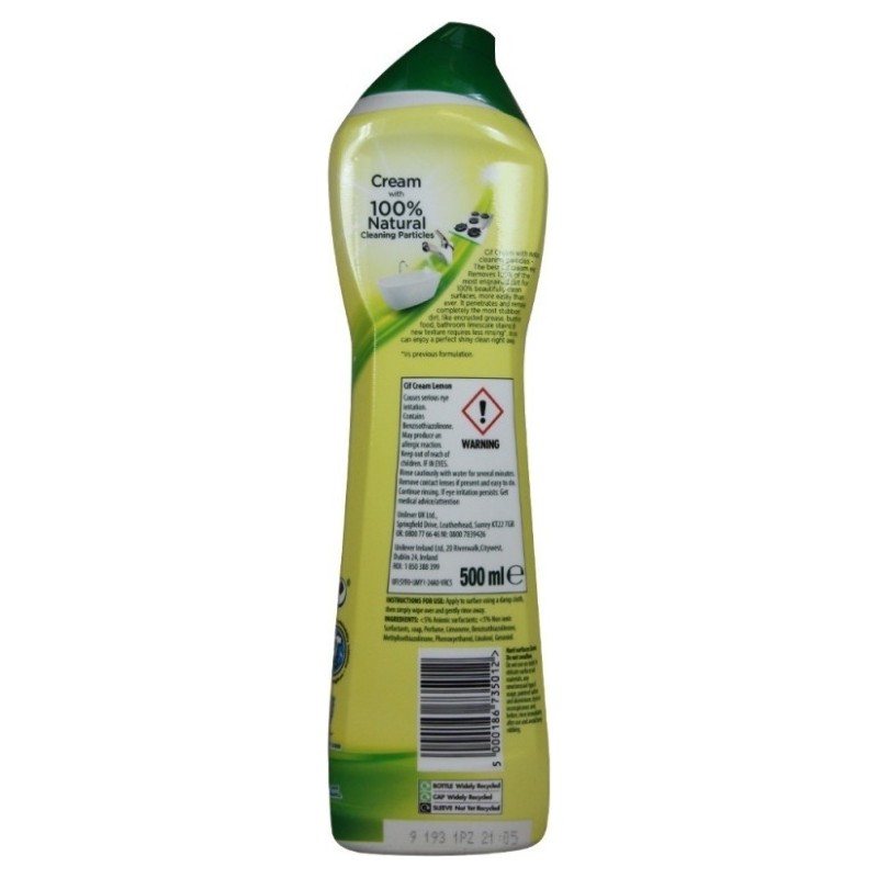 Cif Cleaner Cream Citron - 500ml