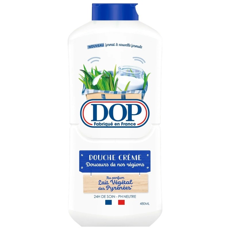Dop Shower Cream 24h Care Plant Milk Of The Pyrenees - Ph Neutral - 480ml