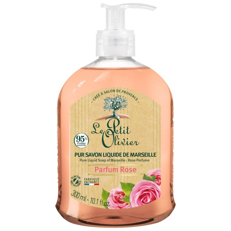 Le Petit Olivier Liquid Soap Pure Marseille Soap - Rose Scent - 300ml