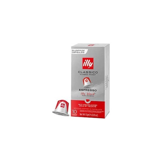Illy Classico Coffee Capsules Compatible With Nespresso - 10 Capsules
