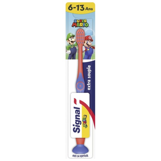 Signal Super Mario Brosse à Dents Extra Souple Enfant 6-13 Ans X1