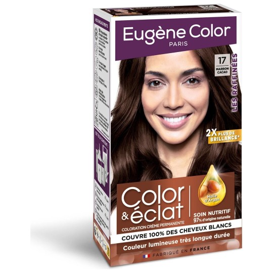 Eugene Color les Raffinées Coloration Permanente Cheveux - Huile d'Argan - Marron Cacao 17