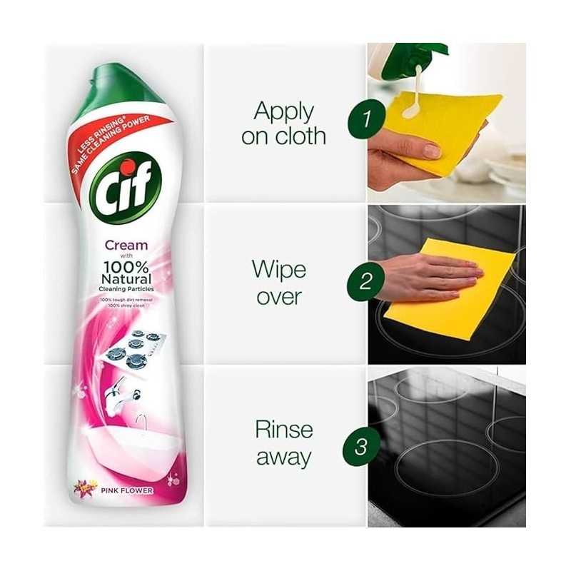 Cif Cleaner كريم تنظيف وردي - 500 مل