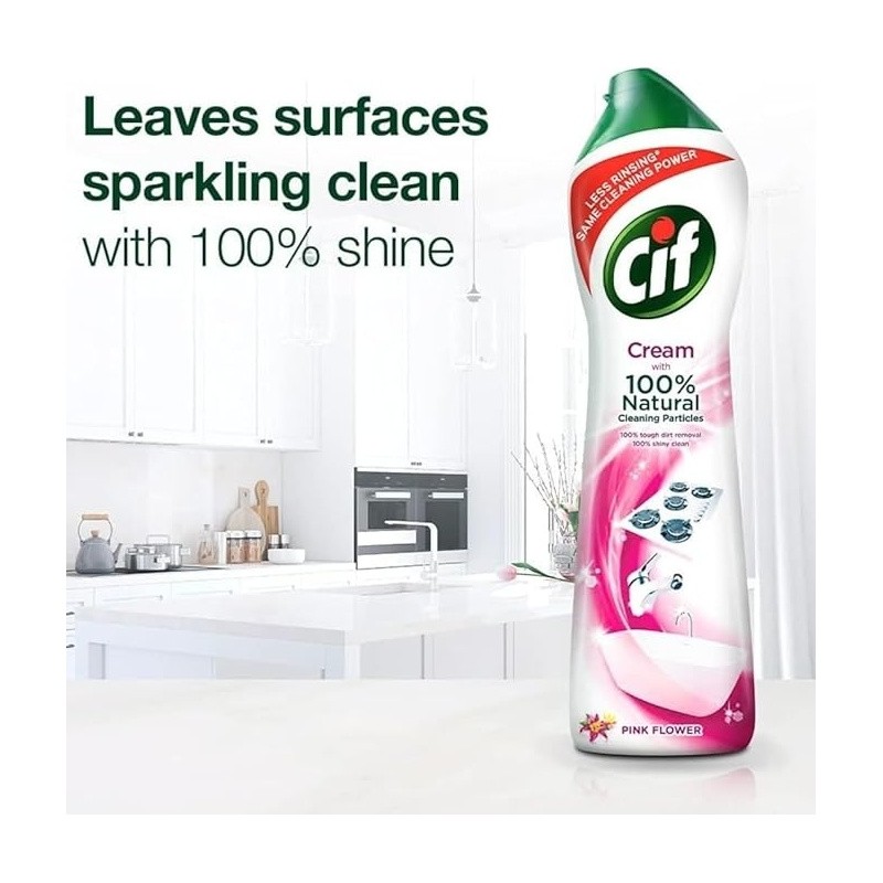 Cif Cleaner كريم تنظيف وردي - 500 مل