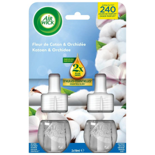 Air Wick Recharge Électrique Diffuseur - Fleur de Coton et Orchidée - 38ml