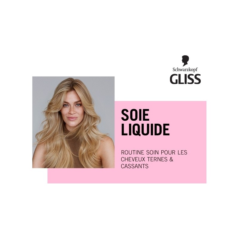 Schwarzkopf Soie Liquide Après-Shampoing Démêlant Brillance - Cheveux Ternes et Cassants - 200ml