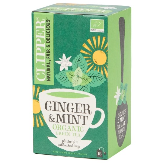 Clipper Thé en Sachets - 18 Pièces - 27g - Citron Gingembre