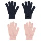 nouveau Ensemble de 2 Paires de Gants Femme - One Size - Multicolor & Noir