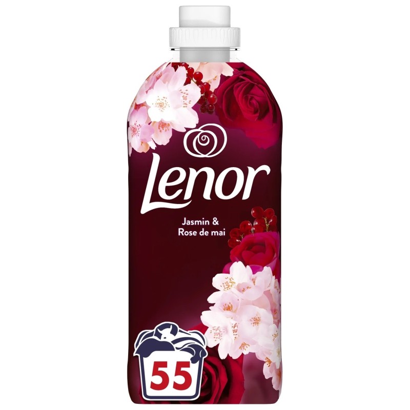 Lenor منعم أقمشة مركز بالياسمين وورود مايو - 55 غسلة