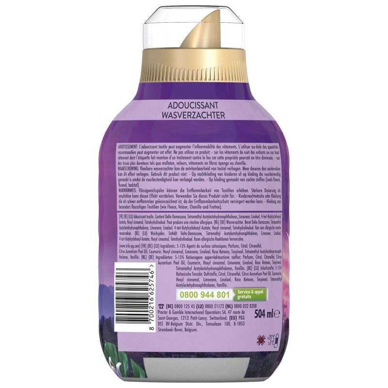 Lenor Fresh Air منعم أقمشة مركز - بريق منتصف الليل - 504 مل