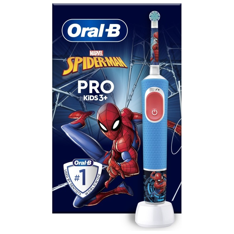 Oral-B Pro Kids Brosse à Dents Électrique Enfant 3 Ans+ Spider-Man X1