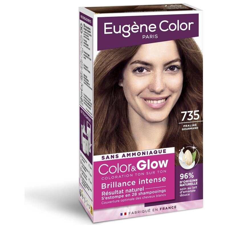 Eugene Color Color&glow Coloration Permanente Sans Ammoniaque - 735 Praline Gourmand
