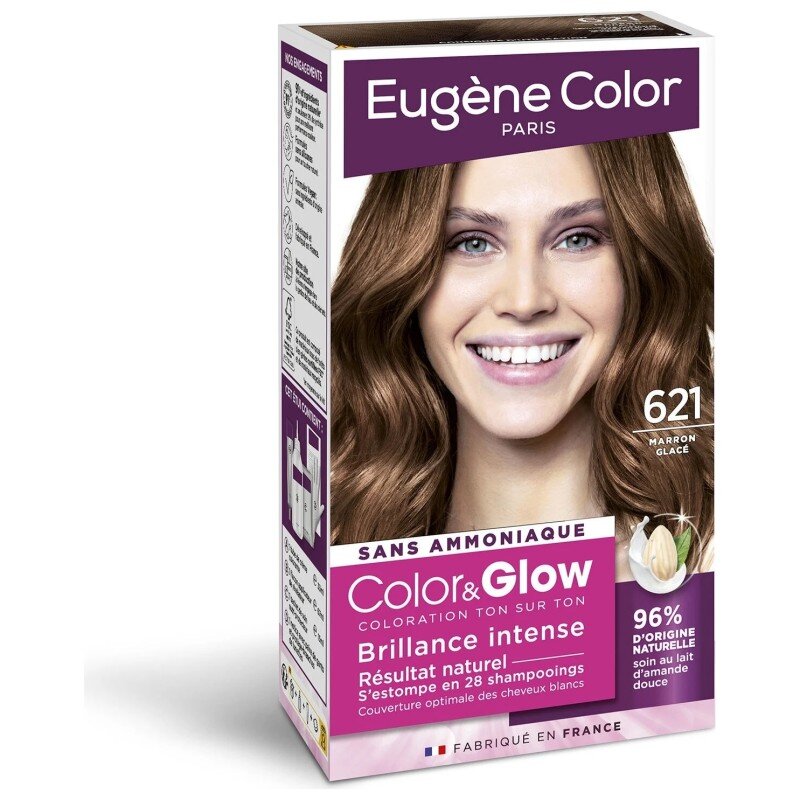 Eugene Color Color&glow Coloration Permanente Cheveux Sans Ammoniaque - 621 Marron Glacé
