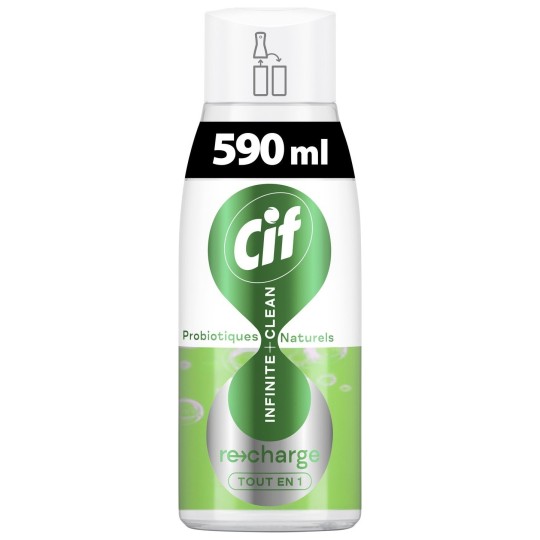 Cif Infinite+ Clean Recharge Nettoyant Ménager Multi-Surfaces - 590ml