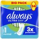 Always Ultra Day Serviettes Hygiéniques Sans Ailettes - Taille 1 Normal - 34 Serviettes