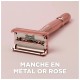 Wilkinson Intuition Rasoir Double Tranchant pour Femme - Rose Gold - 10 Lames