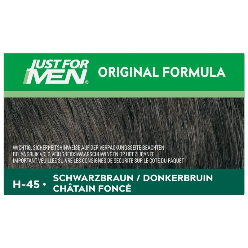 Just For Men O-Riginal Formula Coloration pour Cheveux - Homme - Châtain Foncé - h-45