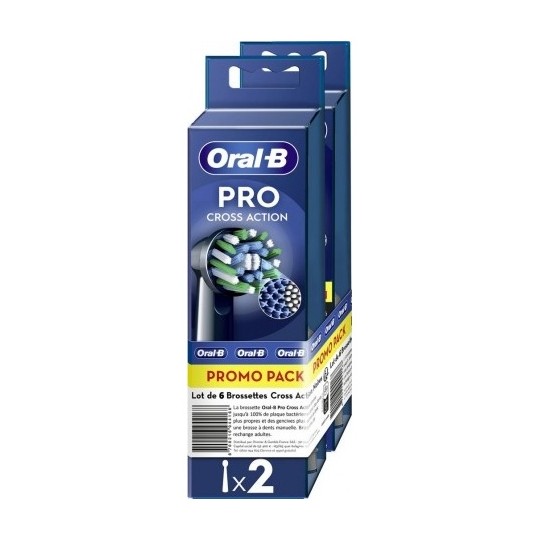Oral-B Pro Cross Action Brossettes de Recharge - 6 Brossettes