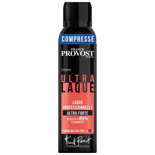 Franck Provost Ultra Professional Laque Professionnelle Compressée - Fixation Ultra Forte 48h - 150ml